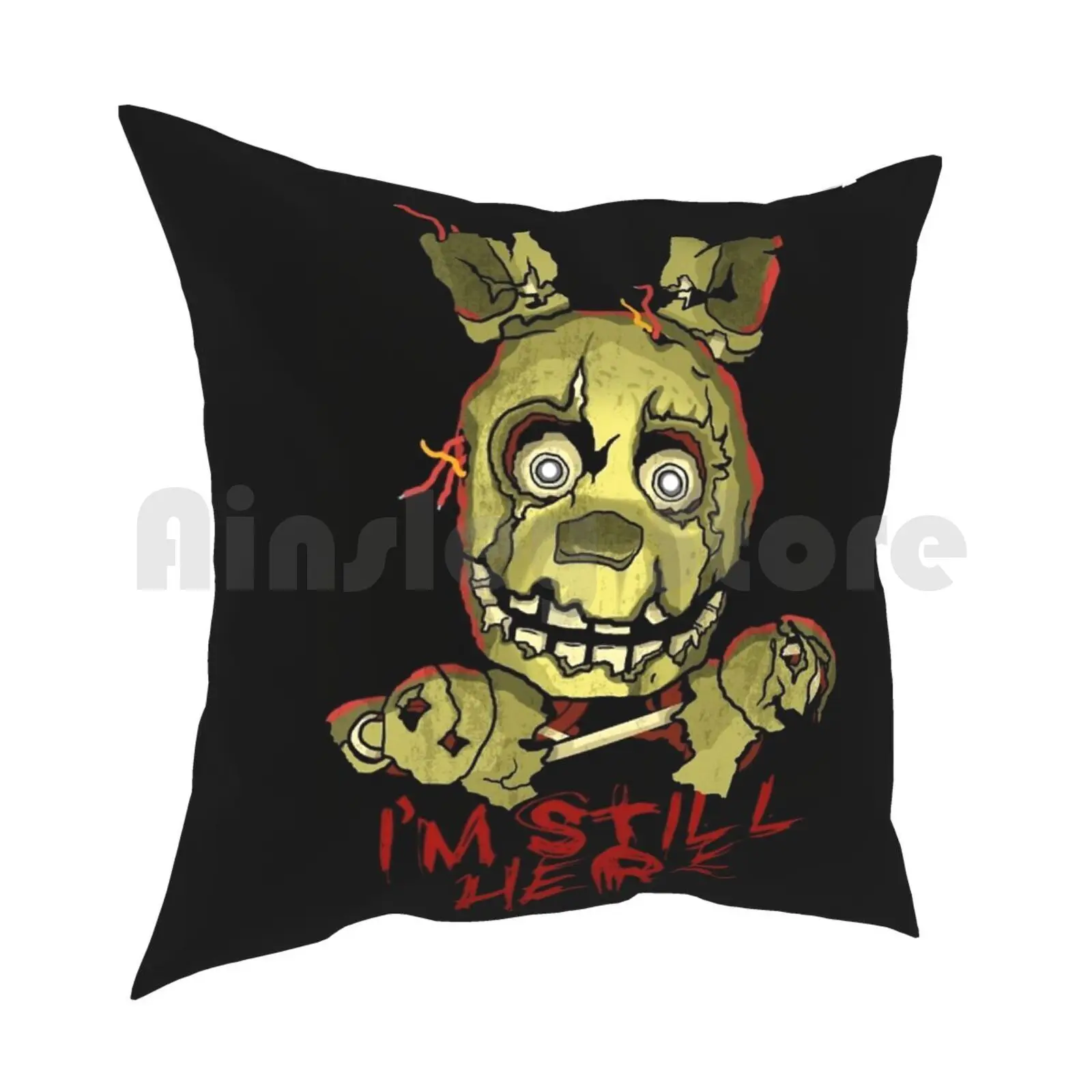 Five Nights At Springtrap Pillow Case Printed Home Soft Throw Pillow Five Nights 5Naf Golden Springtrap Five Nights