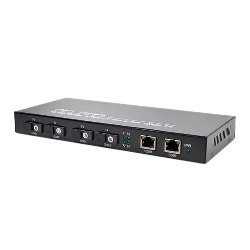 gigabit-ethernet-1000m-switch-convert-3km-fiber-optical-media-converter-single-mode-2-rj45-4sc-ports-fibre-optic-transceiver