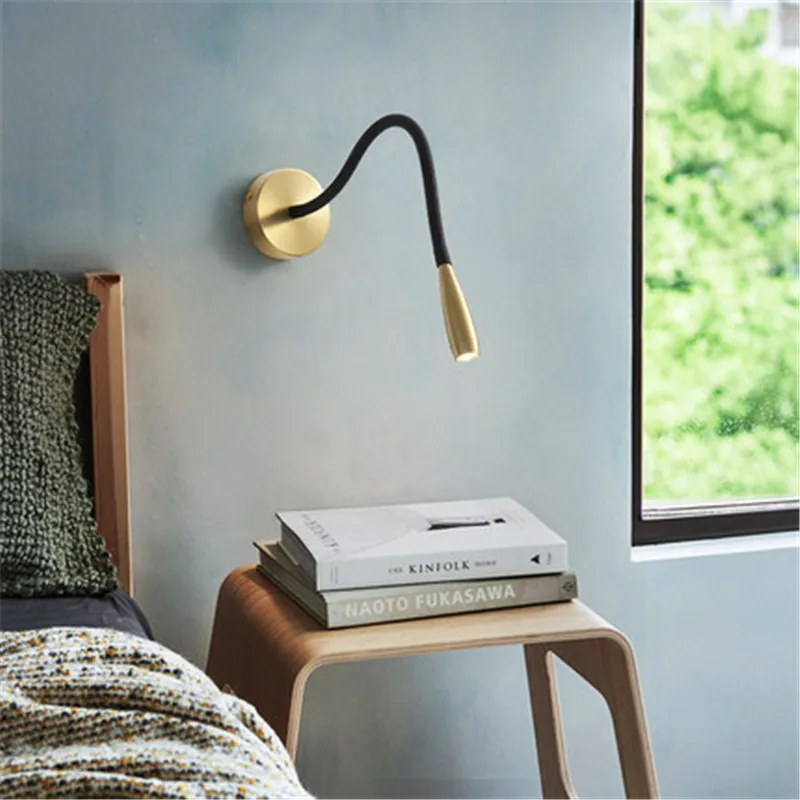 

Nordic Minimalist Bedside Led Wall Lights Creative Art Bend Mirror Lights Living Room Clothes Store Aisle Hotel Cafe Wall Sconce