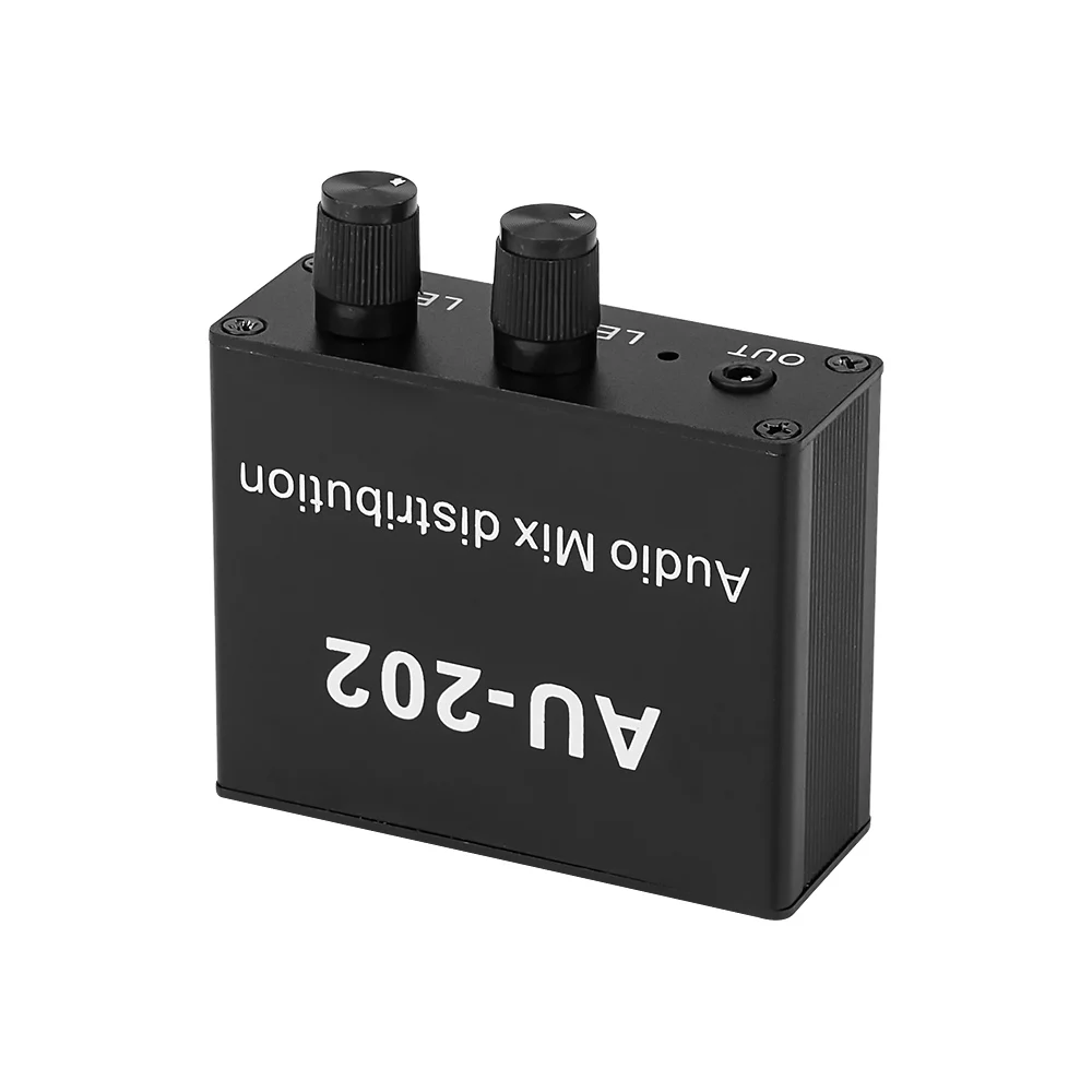 AIYIMA สเตอริโอมิกเซอร์ผู้จัดจำหน่ายเสียงสำหรับหูฟังภายนอก Power AMP ปริมาณอิสระควบคุม DC5-19V 2อินพุต2เอาต์พุต