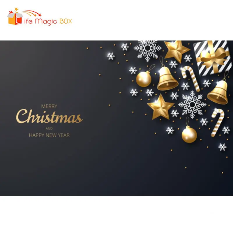 LIFE MAGIC BOX-خلفيات تصوير الكريسماس ، خلفية وردية ، كشك تصوير من الفينيل ، الشتاء