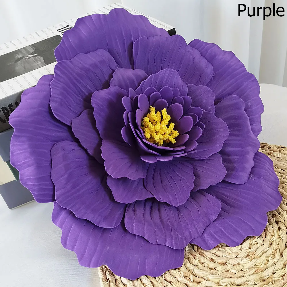 

Large Peony Head Artificial PE Flower Decoration Background Wall Home Wedding Mall Window Display Layout Floral