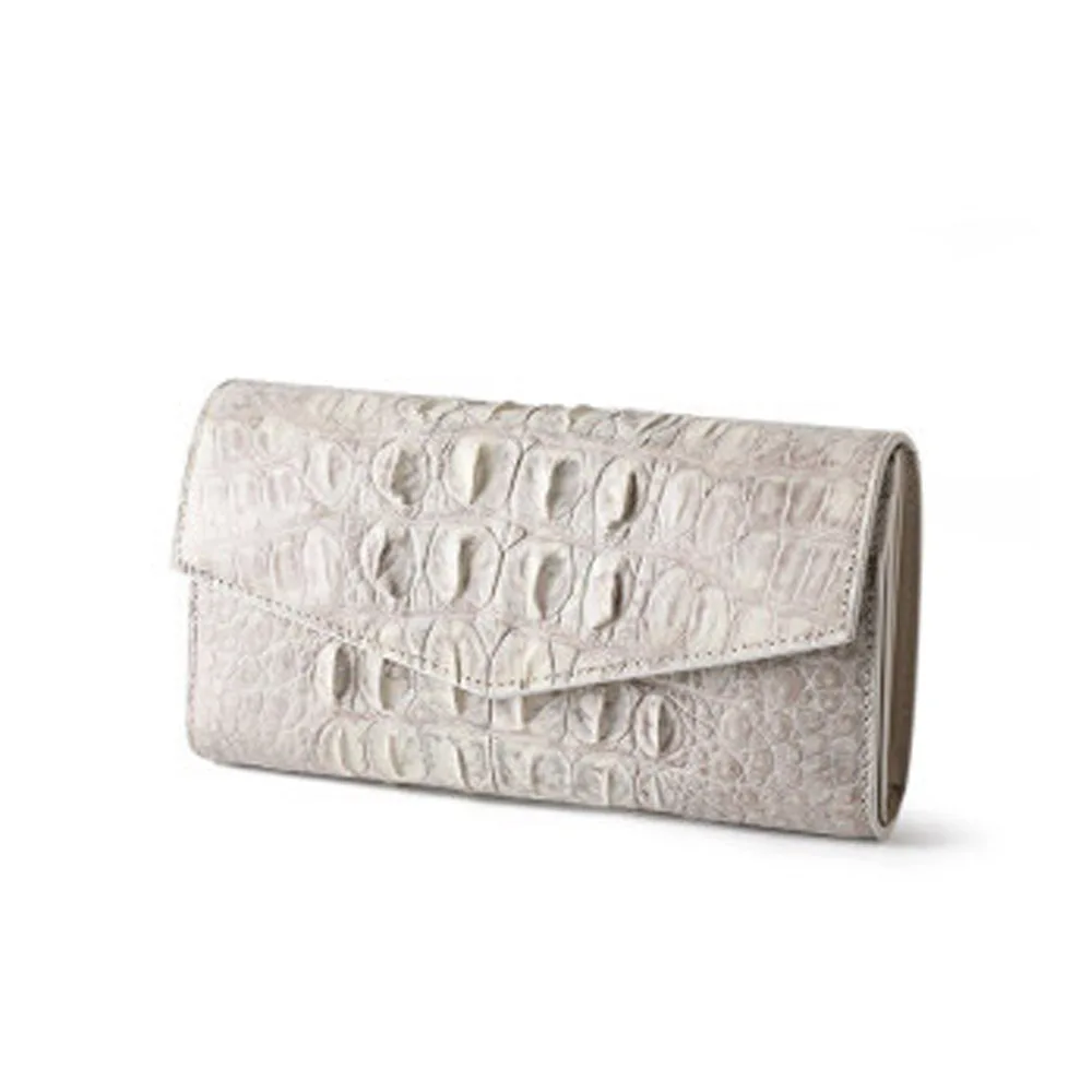 mokafu crocodile  female  Fold wallet  new  fashion  contracted large capacity  leisure  long  women clutch bag women wallet