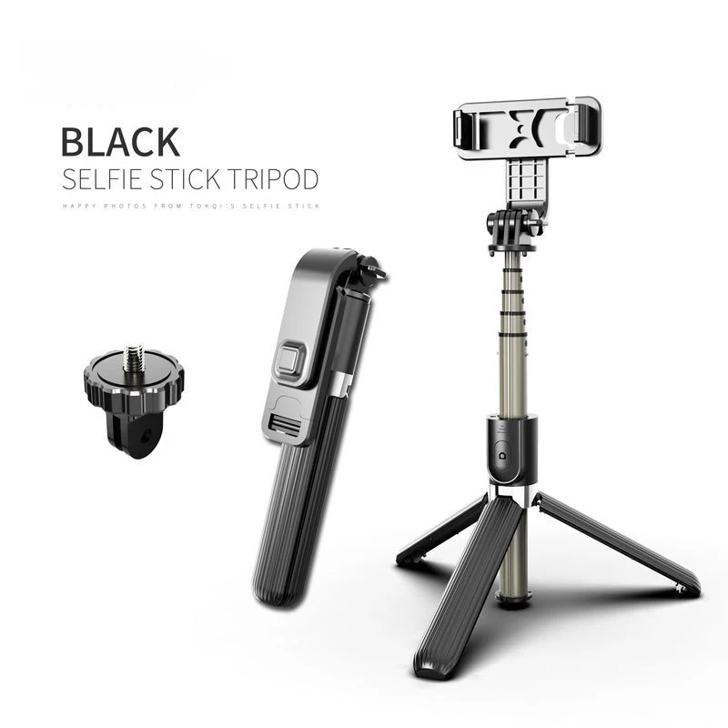 Multifunctional Wireless Remote Control Tripod Selfie Stick 360 Degree Rotating Mobile Phone Holder