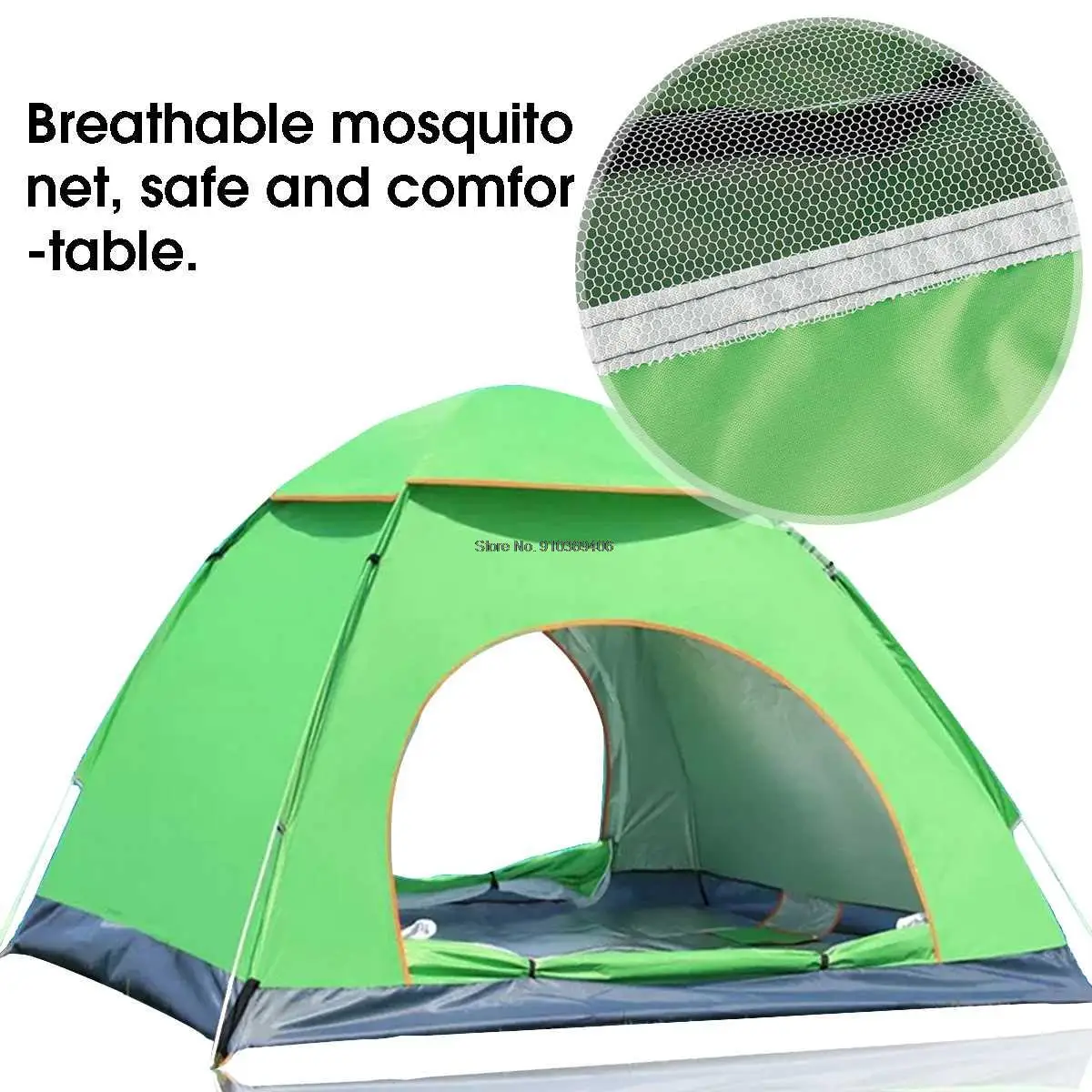 

Outdoor Camping Tent 3-4 Person Automatic Instant Up Tent Family Waterproof Ultralight Easy Open Camp Hiking Tents Sun Shade