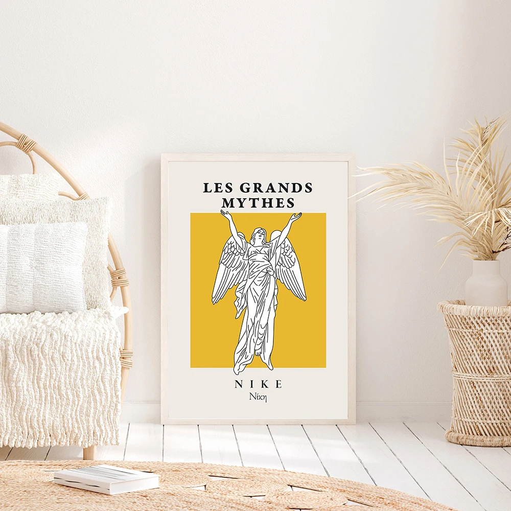 Mythes Greek Goddess Posters And Prints Bust Statue Artwork Canvas Painting Abstract Wall Art Nordic Pictures For Bedroom Decor