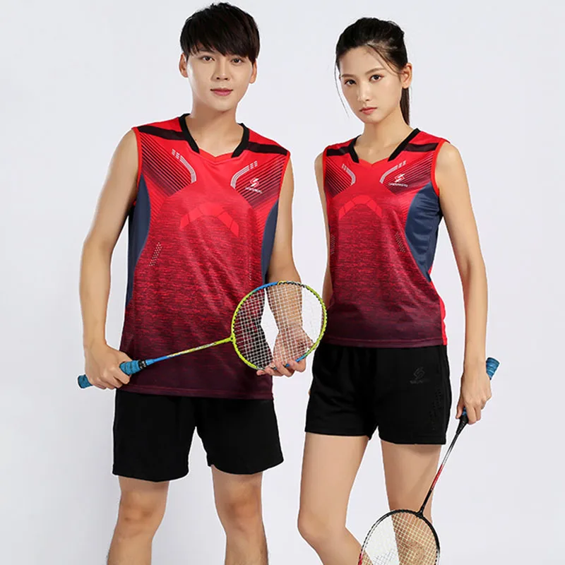 

Women Men sleeveless T Shirts Tennis, Shirt badminton For Kid,Tracksuit Jersey badminton boys,Set Table Tennis,tenis Tshirt 3889