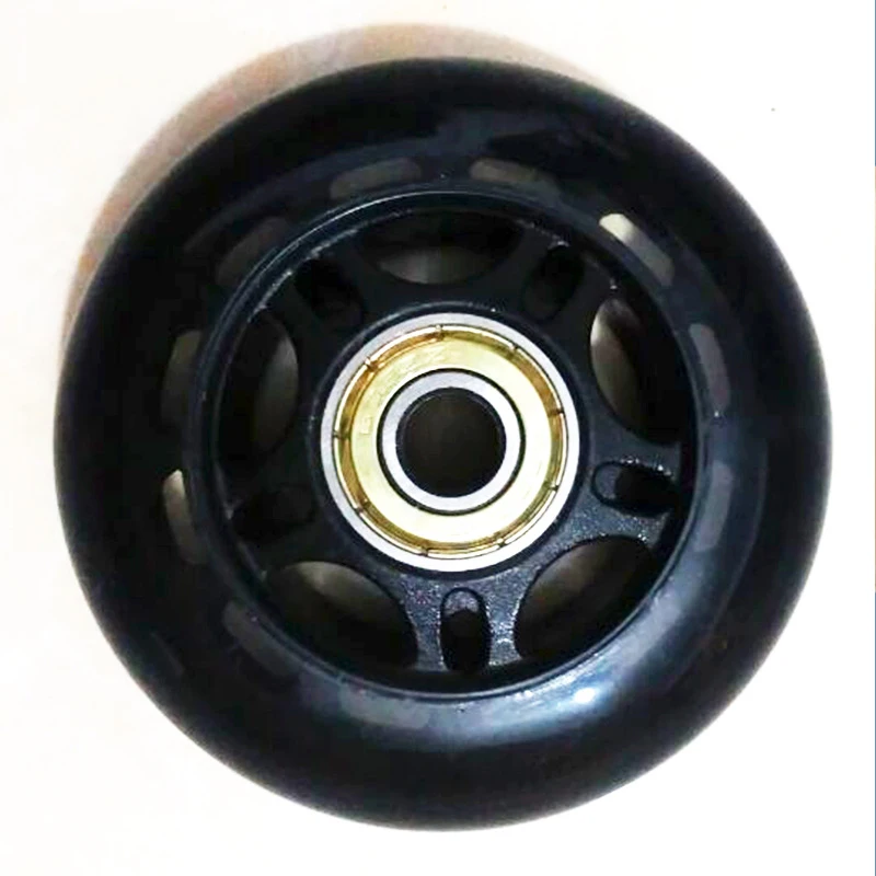 Skate wheel PU rubber wheel non-slip silent wear-resistant delivery bearing children adult single row shoe accessories