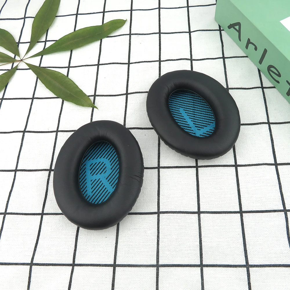 Ohrpolster Für Bose QC15 QC25 QC35 QC2 Kopfhörer Mithelfer Ersatz Ohr Kissen Faltig Leder Material