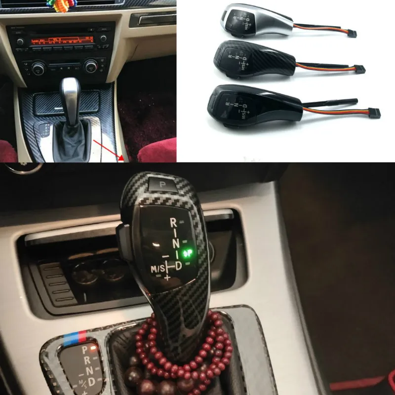 LED Gear Shift Knob Shifter Lever For BMW 1 3 5 6 Series E90 E60 E46 2D 4D E39 E53 E92 E87 E93 E83 X3 E89 Automatic Accessories