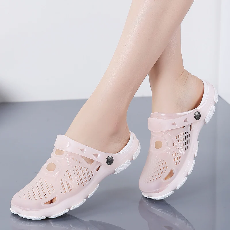 Women's Sandals Summer Slippers 2021 New Women's Outdoor Beach Thick Soled Casual Shoes Women's Sandals Water Shoes Large 41