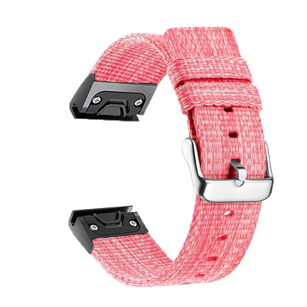 Ремешок нейлоновый для смарт-часов, быстросъемный браслет для Garmin Fenix 6 6X Pro 5X 5 3 HR Forerunner 935 945, 22 26 мм