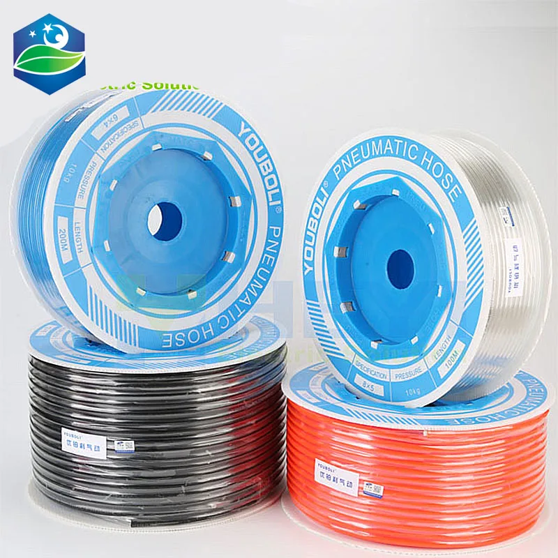 High pressure Pneumatic Component PU Tube 6/8mm OD Air Line Polyurethane Hose for Compressor