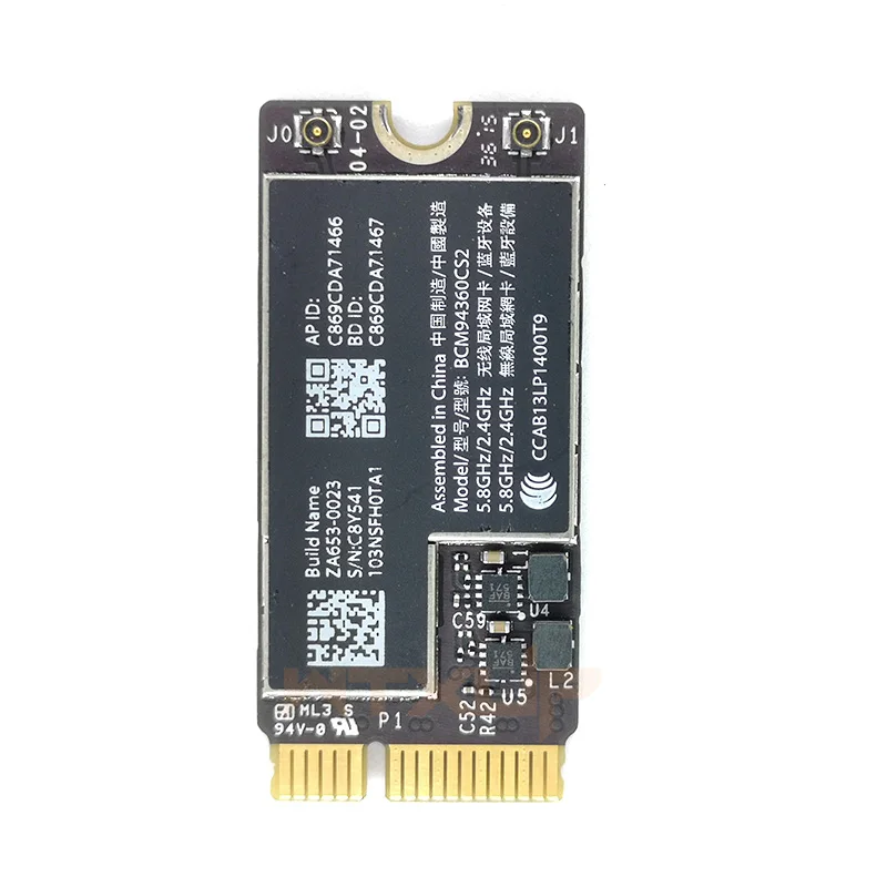 Broadcom Bcm94360cs2 Bcm94360cs2ax Bcm4360 Bluetooth Wireless Wifi Card Module for A1465 13 