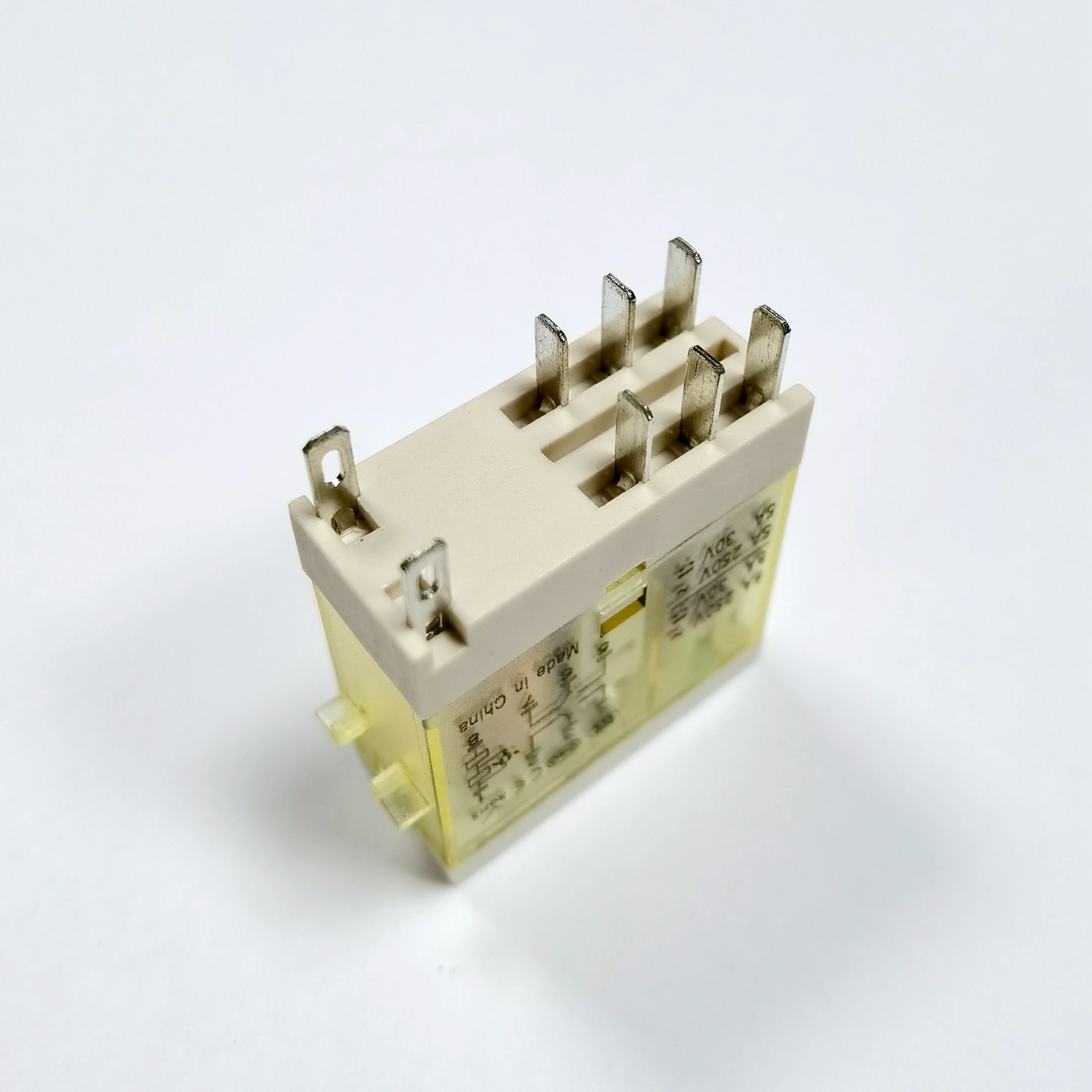 ONPOW 220VAC 8A 8Pins Coil Power Relay DPDT With Socket Base ORJ-2S-L 12VDC 24VDC