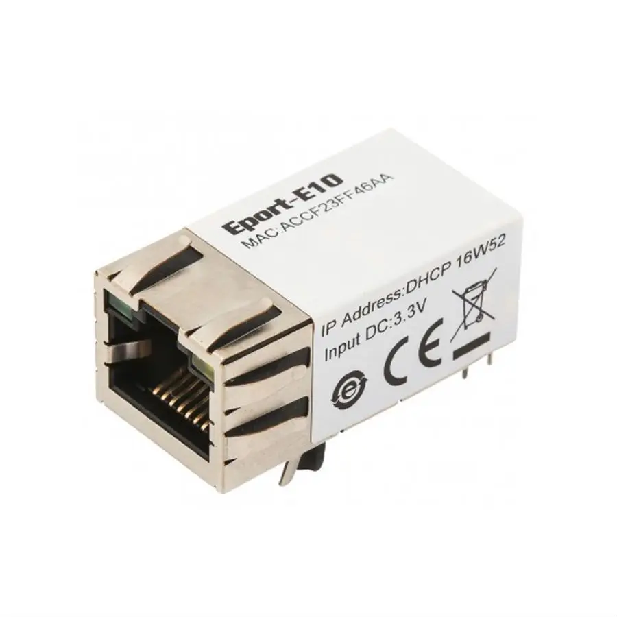 

Eport-E10 Super Port Serial to Ethernet Module RJ45 to TTL Server Device Network Module Support TCP IP Telnet Modbus Protocol