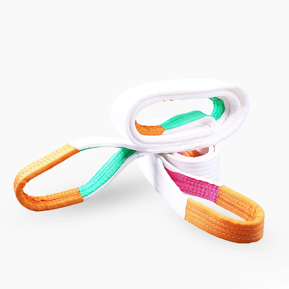 Lifting Belt 2t Flat Lifting Webbing Sling Industrial High Strength Cargo Hoisting Belt Webbing Tape Belt Sling Fabric Strap