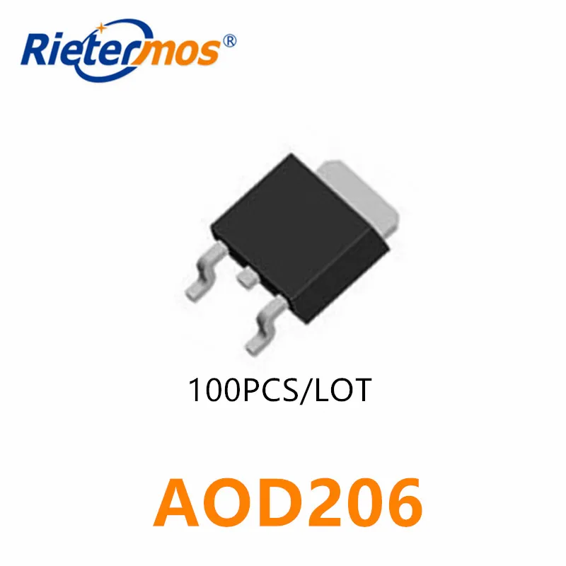 100PCS AOD206 D206 TO-252 MADE IN CHINA