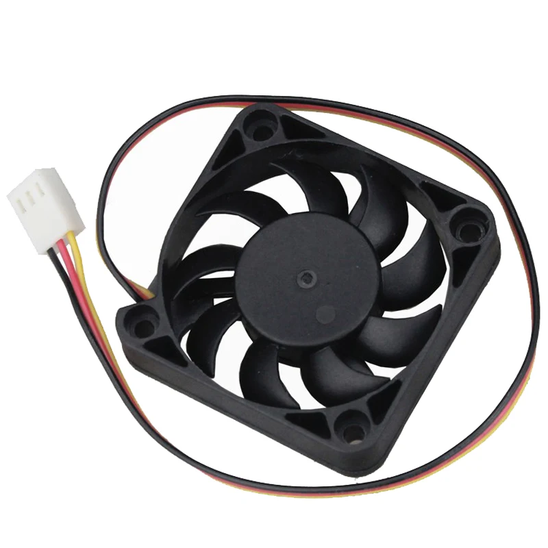 5pcs Gdstime DC 12V 3Pin 50mm x 10mm 50mm PC Computer CPU Mini Cooling Fan 50x50x10mm 5cm 5010 Small Cooler 9 Blades