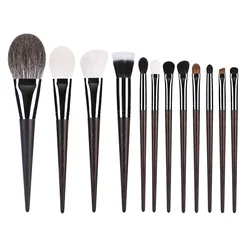 12pcs/set High quality Fox hair Powder Makeup brushes Set Blending Blusher Highlight Eyeshadow Concealer eyebrow Make up brushes