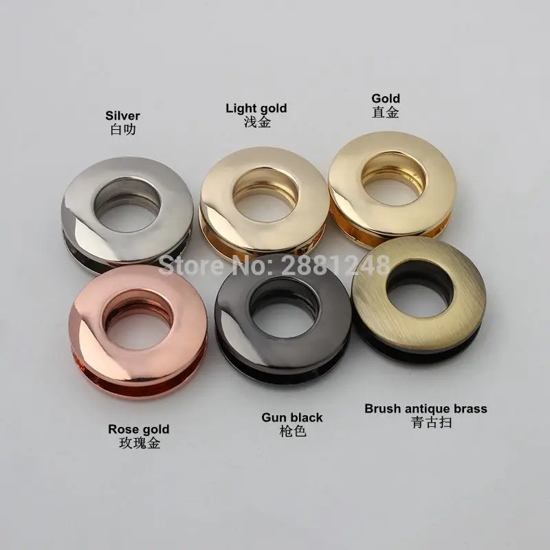 10-30pcs 10 12 14mm High quality Alloy Grommets Screw Eyelets for Canvas Leather Self Backing Purse Buckle Luggage hardware