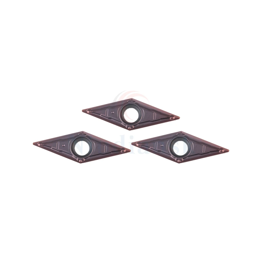 Utensili di tornitura esterni, utensili da taglio dell'acciaio inossidabile il carburo di VBMT160404-MV LF6018 inserisce VBMT160408-MV del tornio di CNC LF6018