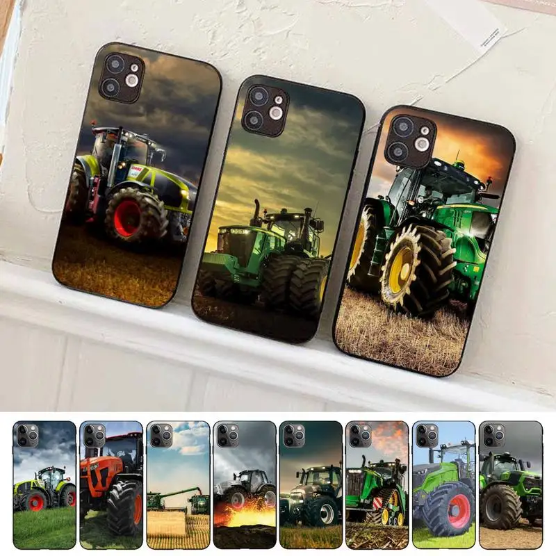 Tractors Car Phone Case for iphone 13 8 7 6S Plus X 5S SE 2020 XR 11 12 mini pro XS MAX