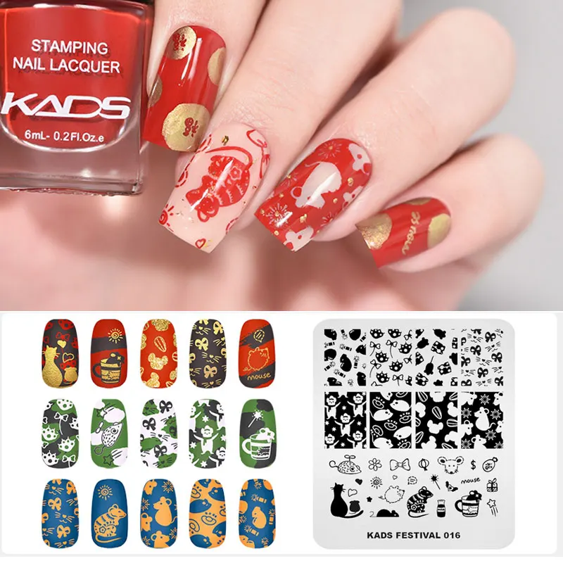 30 Styles  Nail Stamping Plates Swanky Styles Image Stencils for Nail Polish Flowers Cartoon Nail Art Template Design for Nails image 5