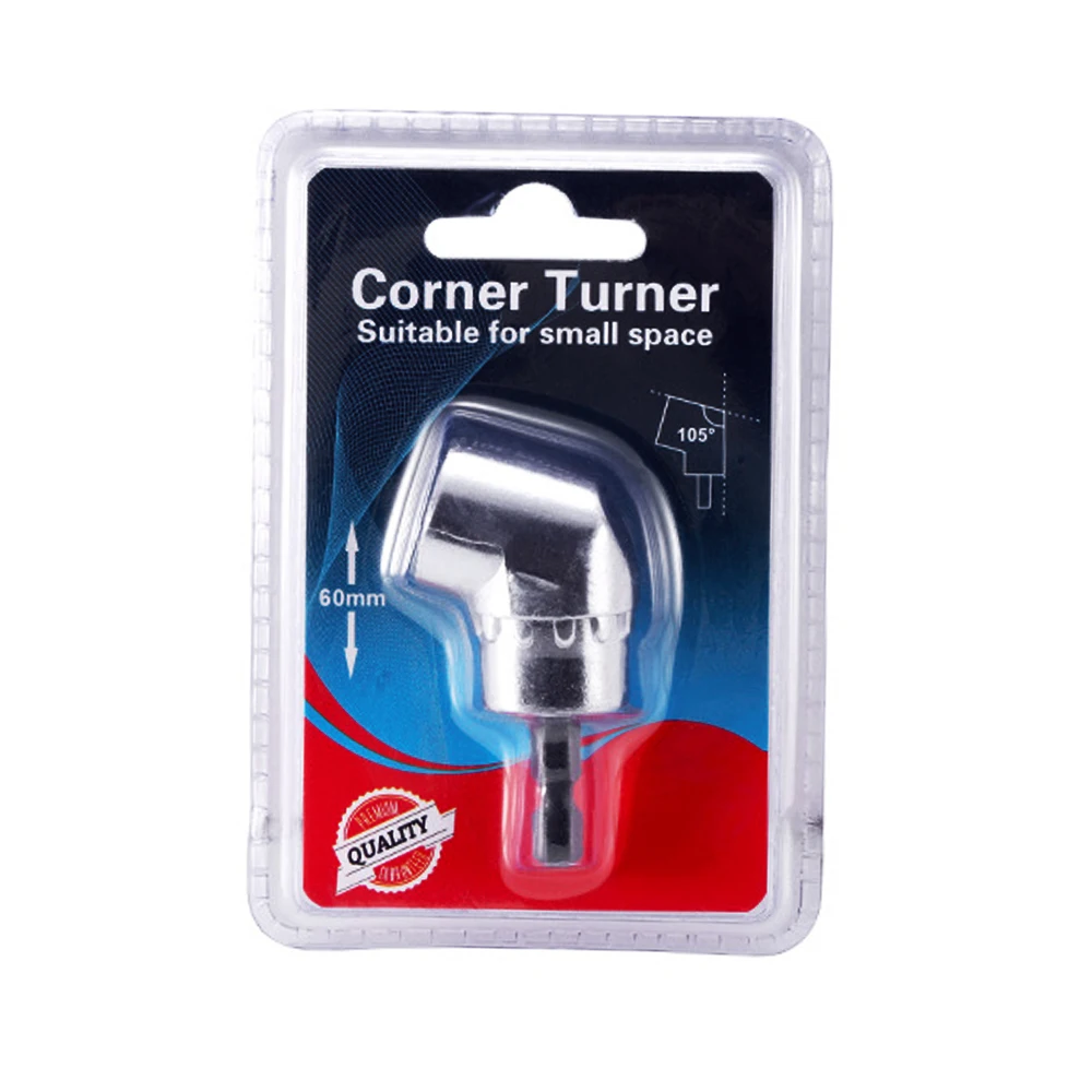 Hex Bit 105 Degree Corner Turner Angle Screwdriver Socket Holder Adapter Adjustable Bits Drill Bit Angle Screwdriver Tool