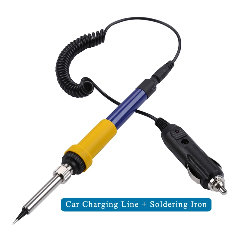 DC12V ไฟฟ้าบัดกรีเหล็กแบบพกพา Solder เหล็กเชื่อมซ่อมเครื่องมือ