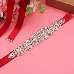 Crystal belt, ladies' belt for dinner parties, wedding dress accessories, rhinestone bridal belt, wedding supplies