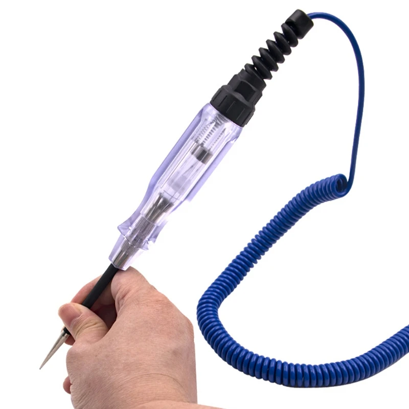 Car Test Pen Plastic 6-12-24V Car Auto Electrical Test Pen Light Lamp Circuit Tester Detector Probe Meter 50LB