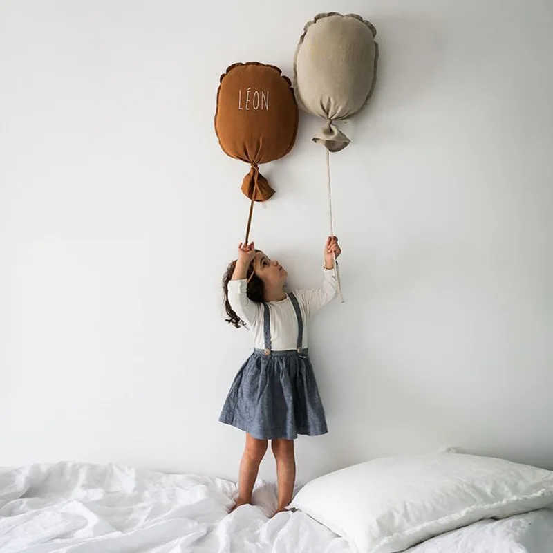 Korean Plush Stuffed Balloon Pillow Kindergarten Kids Room Creative Wall Decoration Ornaments Children\'s Home Photography Props