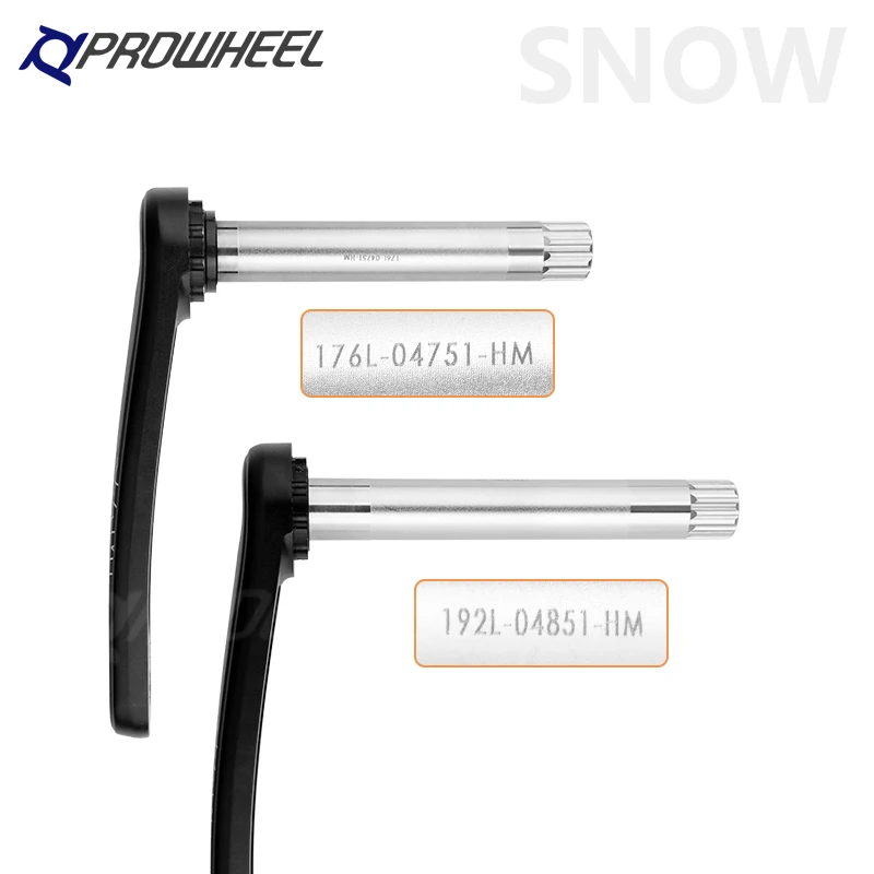 PROWHEEL Snow Bike Crankset Snow Bike Fatbike Crankset 176/192 mm Bottom Bracket Compatible for SRAM