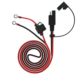 16AWG 1.4M 12V Ring Terminal SAE naar O Ring Connector Verlengsnoer Kabel Connector Auto Motor acculader Onderhouder