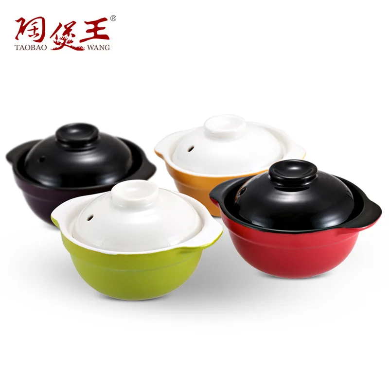 Bird\'s nest small stewing cup ceramic casserole baby Mini casserole traditional pot with handle  caliber 11.8cm height 5.5c