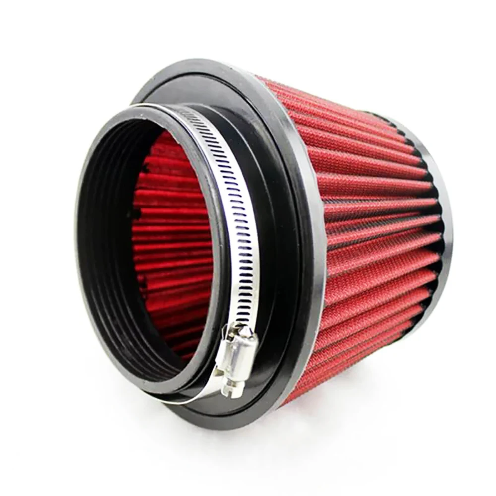 115mm Air Filter Car Intake Reusable Modified Mushroom Head Air Filter Universal Style Auto Car Accessiores red blue