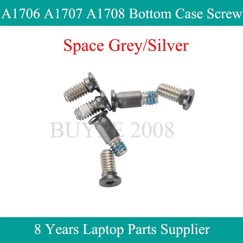 

1Set/Lot Space Grey Silver A1706 A1707 A1708 Bottom Case Screws For Macbook Pro 15" A1707 Bottom Cover Screw Set 2016 2017 Year