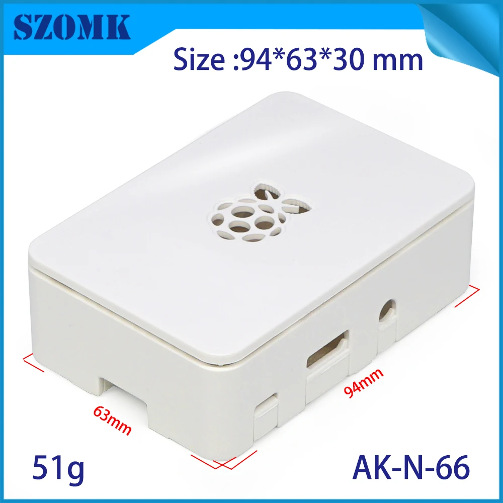 1Piece 94*63*30mm szomk new design Raspberry Pi 3b plastic enclosure electronics box instrument enclosure housing plastic box