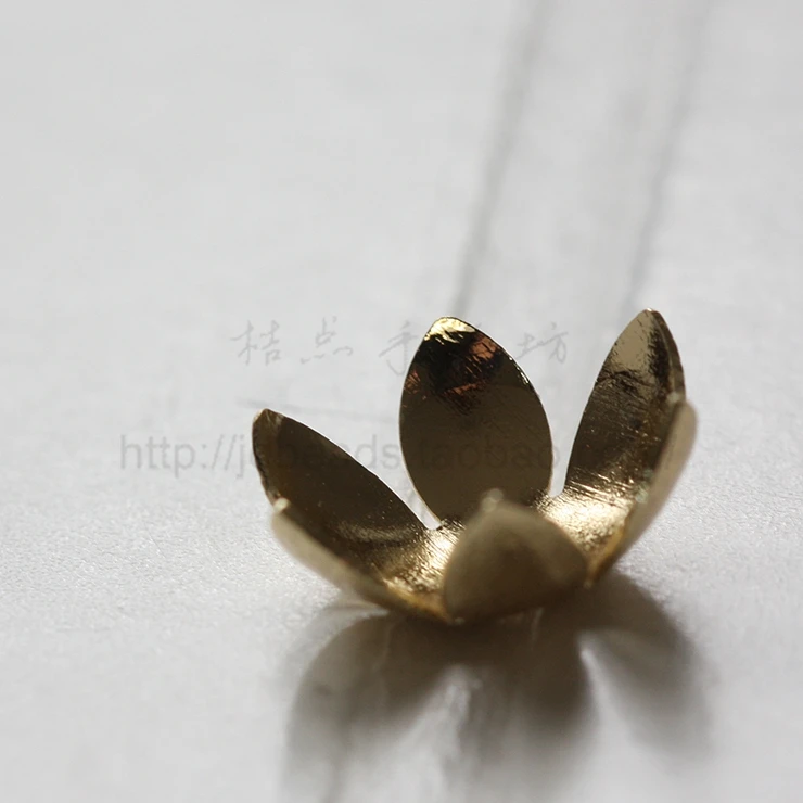 DIY Supply-Premium Plated Solid Brass Finding Flower Bead Cap - 17x7mm (3575C)
