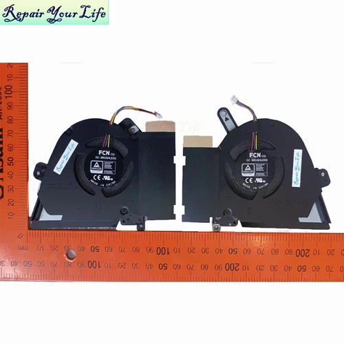 Imagen 2 del producto Nuevo ventilador de refrigeración para ordenador portátil de 12V para ASUS TUF F15 FA516 FX516 FX516P FX516PE PM CPU VGA ventilador para tarjeta gráfica 13NR0760P01011 02011