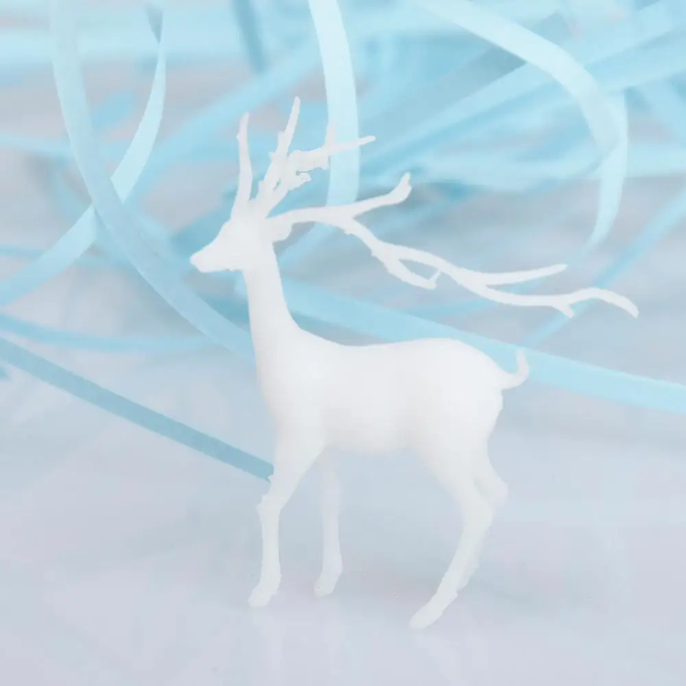 3D Mini Deer Model DIY Christmas Elk Filler For Resin Epoxy Mold Silicone Mold Filling Material 1 PC