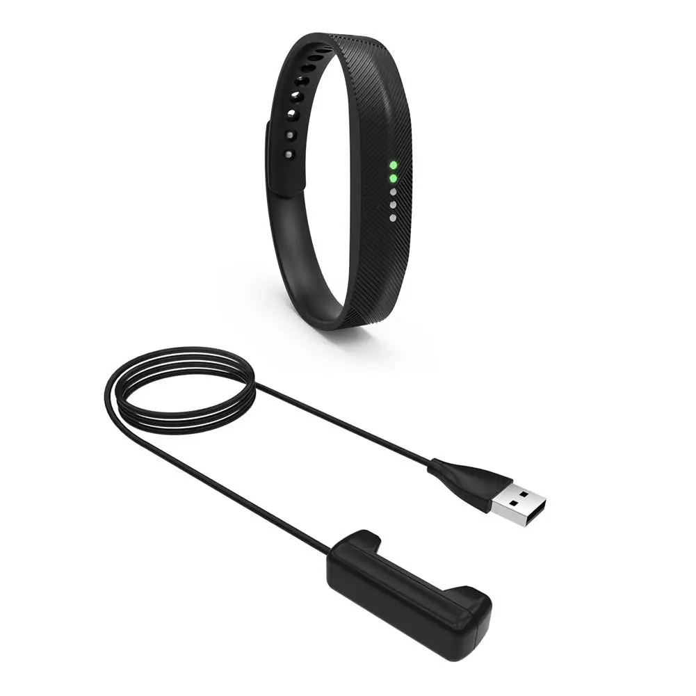 Cargador de repuesto USB para Fitbit Flex 2, Cable de carga, adaptador de base, 15cm/ 1m de longitud a elegir