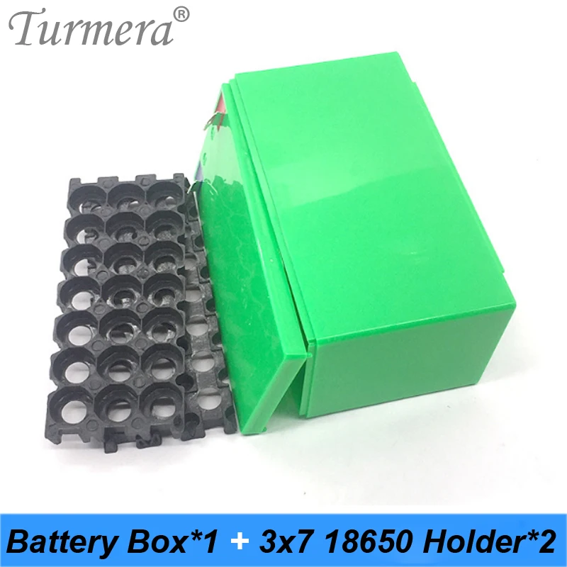 Lithium Rechargeable Battery Storage Box with 3x7 Bracket for 12V 24V Uninterrupted Power Supply and E-bike Battery Use Turmera