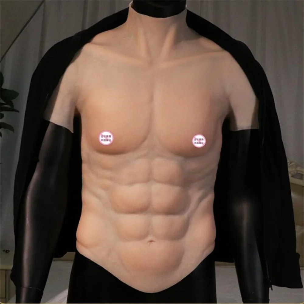 Tpe Half Body Male Sewing Mannequin, DIY Vest Cloth, Cosmetology Muscle Coat, Solid Silicone Simulation, D492, Fashion