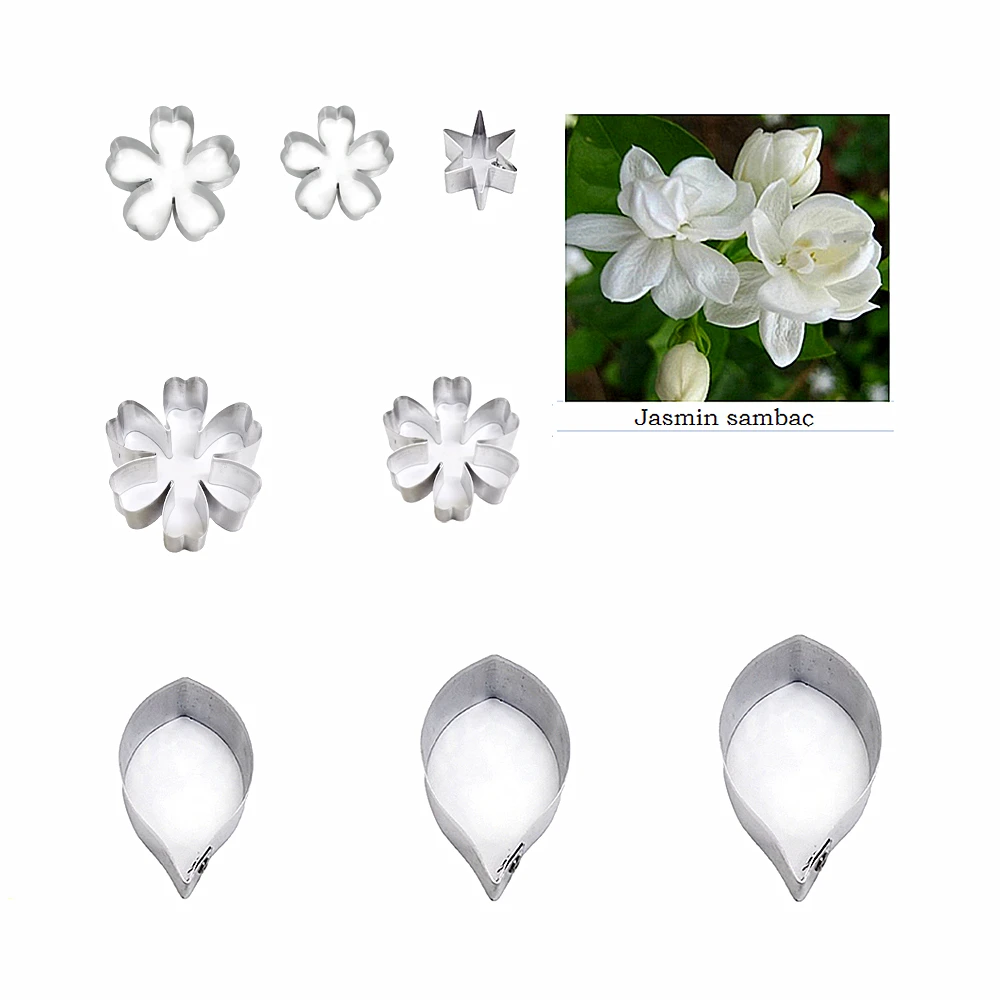 Jasmin sambac Petal and leaf  Set Cutters,clay flower , Sugarcraft cutters,flower cutter, Clay tools,Clay flower cutters