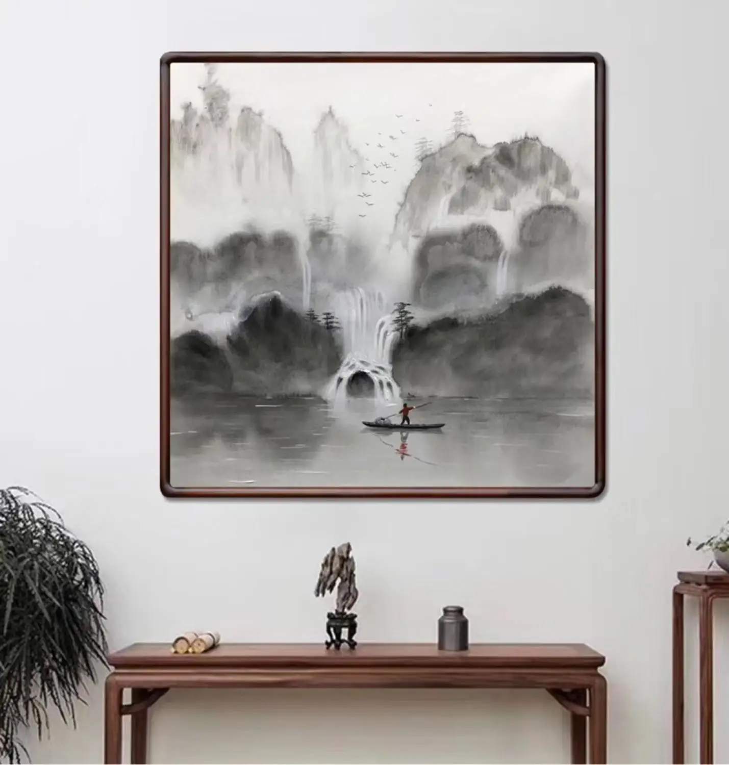 

100% Hand Painted Modern Chinese Landscape Oil Painting on Canvas Abstract Canvas Painting Wall art Picture for Home Decoration