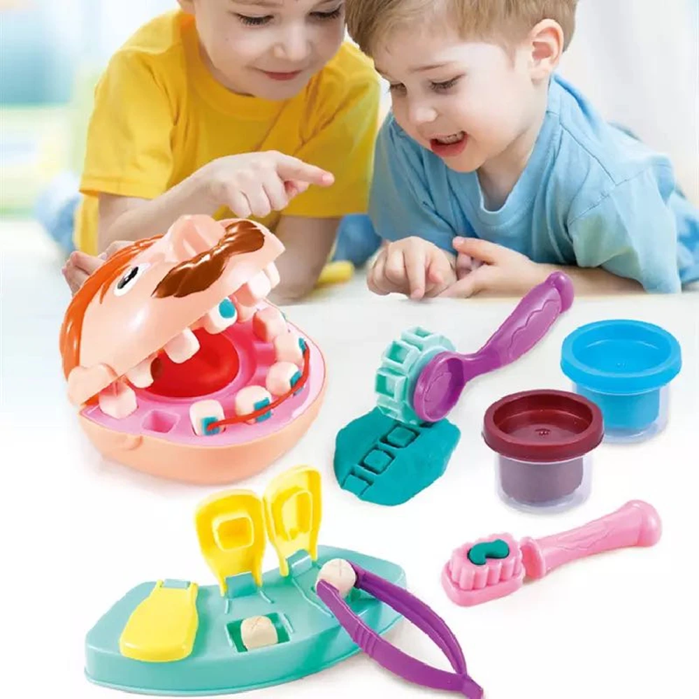 Pretend Play Squeeze Toy para Crianças, Dentista, Modelo de Dentes, Médico Role Play, Crianças Boneca Brinquedos, Menina e Menino Presente, 13pcs por conjunto