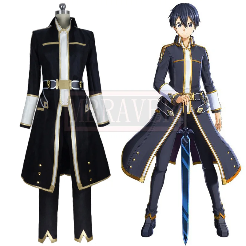 

Sword Art Online Alicization Lycoris Kirigaya Kazuto Kirito Cosplay Costume Christmas Halloween Party Custom Made Any Size