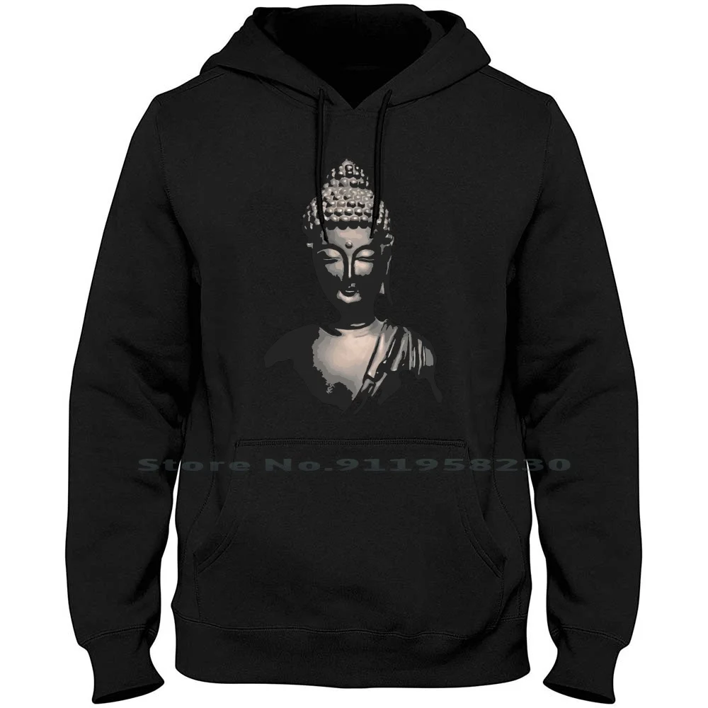 Buddha Men Women Hoodie Sweater 6XL Big Size Cotton Meditation Happiness Cosmos Buddha Peace Great Bliss Ease God Eat Bud